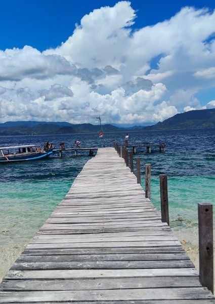 Wooden jetty near Labuan Jambu Sumbawa