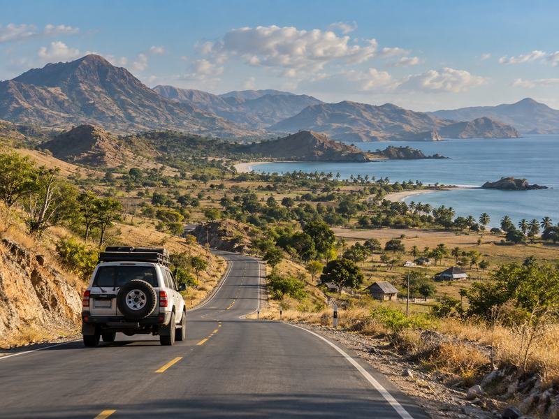 overland journey through Sumbawa toward Dompu