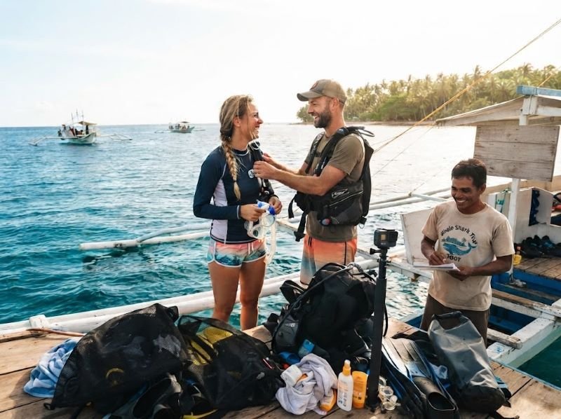 preparation whale shark snorkeling