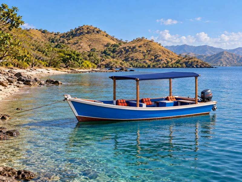 Local boat near Rakit Island